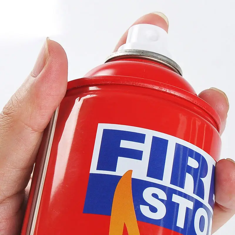 Aluminium bottle 1000ml/500ml Aerosol Foam Spray Fire Stop Mini Car Fire Extinguisher With Rack