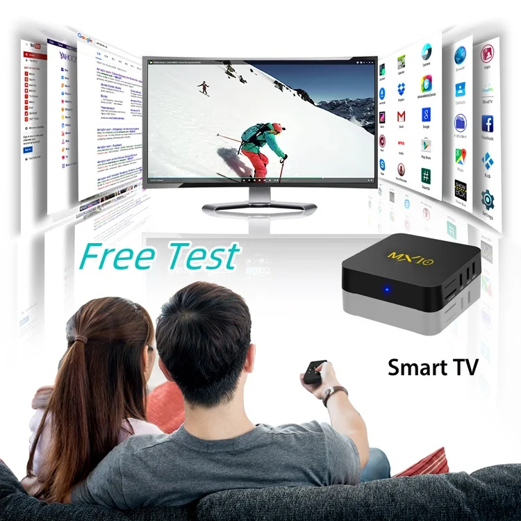 Best Set-top Box Free Trial M3U List 12 Months Reseller Panel IPTV Android TV Box