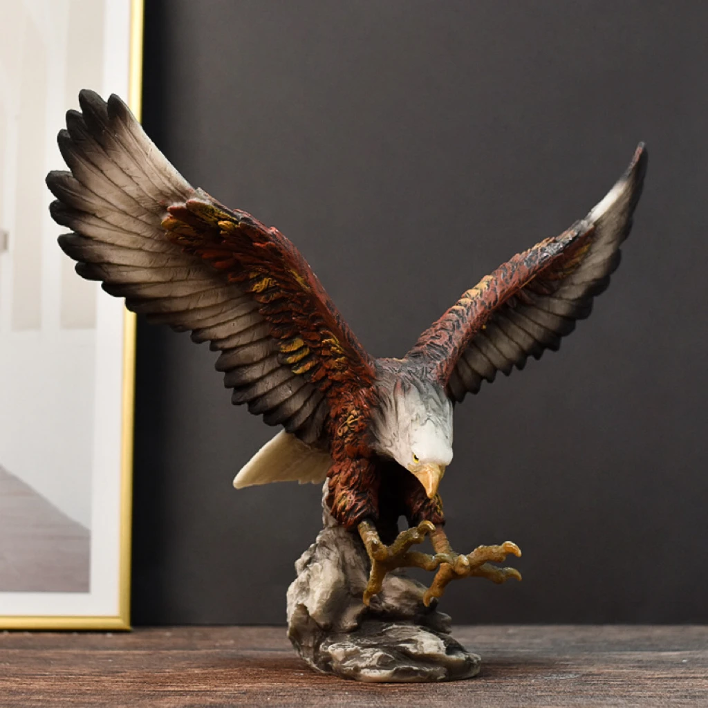 Wholesale Resin Dapeng Wings Spread Eagle Handicrafts Grand Display Gift Ornaments