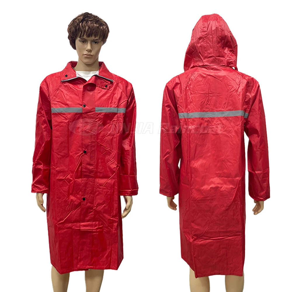 Hot Selling Polyester Long Rain Coat Waterproof Rain Jacket Impermeable for Women Man Rain Wear