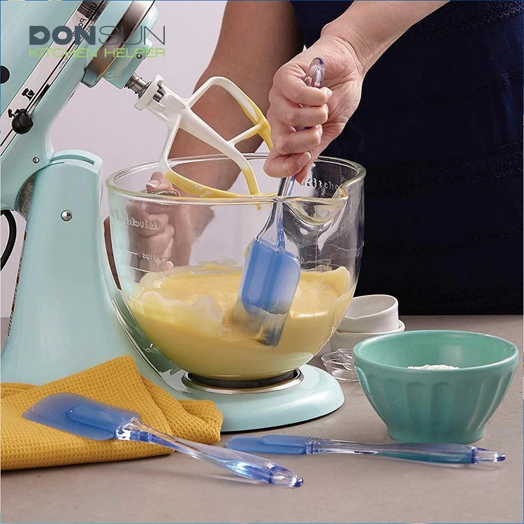 
3pcs Silicone Spatula Set for Mixing, Folding, Scraping, Cooking and Serving 