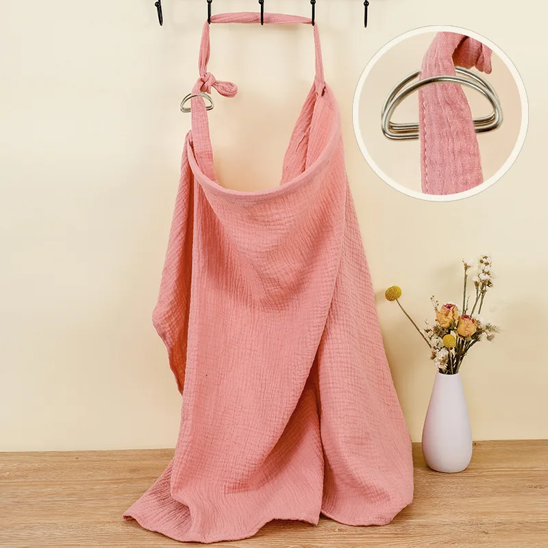 Soft 100% Cotton Breathable Privacy Nursing Covers Muslin Nursing Cover Apron for Mom Privacy Breastfeeding and Stroller Cover