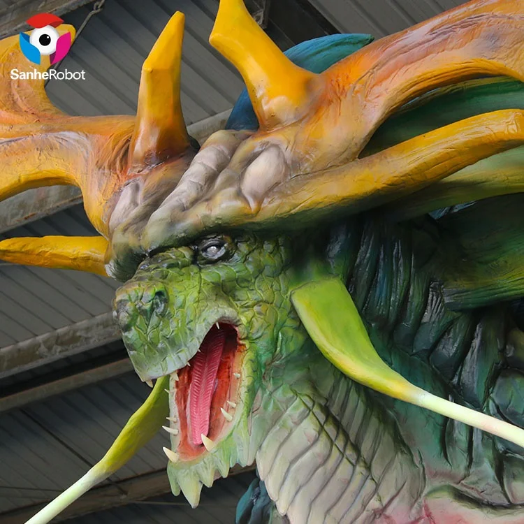 Китайская фабрика Аниматроник модель монстора гигантская 3d фильма роль АНИМАТРОНИКА Восточный Дракон для фестивальных украшений