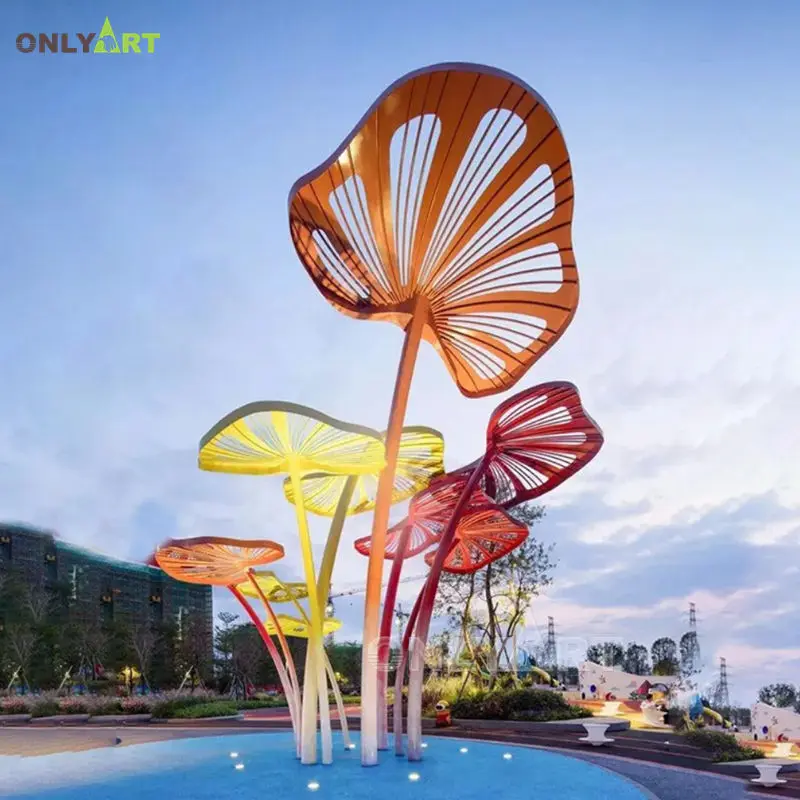 Outdoor Abstract Stainless Steel Large Metal Tree Sculpture