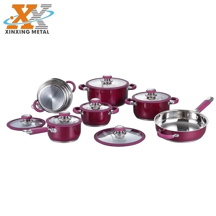 Innovative Products Well Equipped Utensils Stainless Master Chef Kitchen Non Stick 12 Set Non Stick Cookware Set