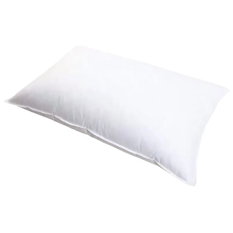 Wholesale Interior Filling with 100% Polyester and Duck Feather Hotel White Bed Pillow