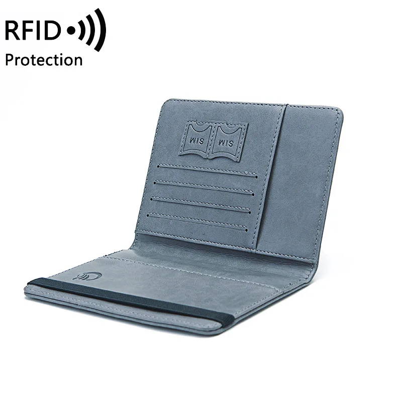 Hot sale cheap travel rfid blocking custom logo slim passport holder wallet with SIM card