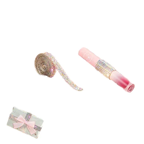 Self-Adhesive Rhinestone Ribbons Roll Crystal Diamond Bling Glittering Rhinestones Sticker for Shoes Wrap