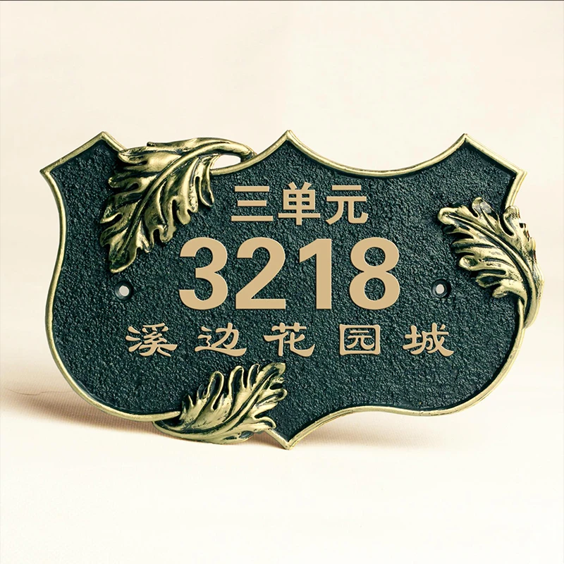 
Personalized stainless steel metal door sign house number sign for hotel room number sign 