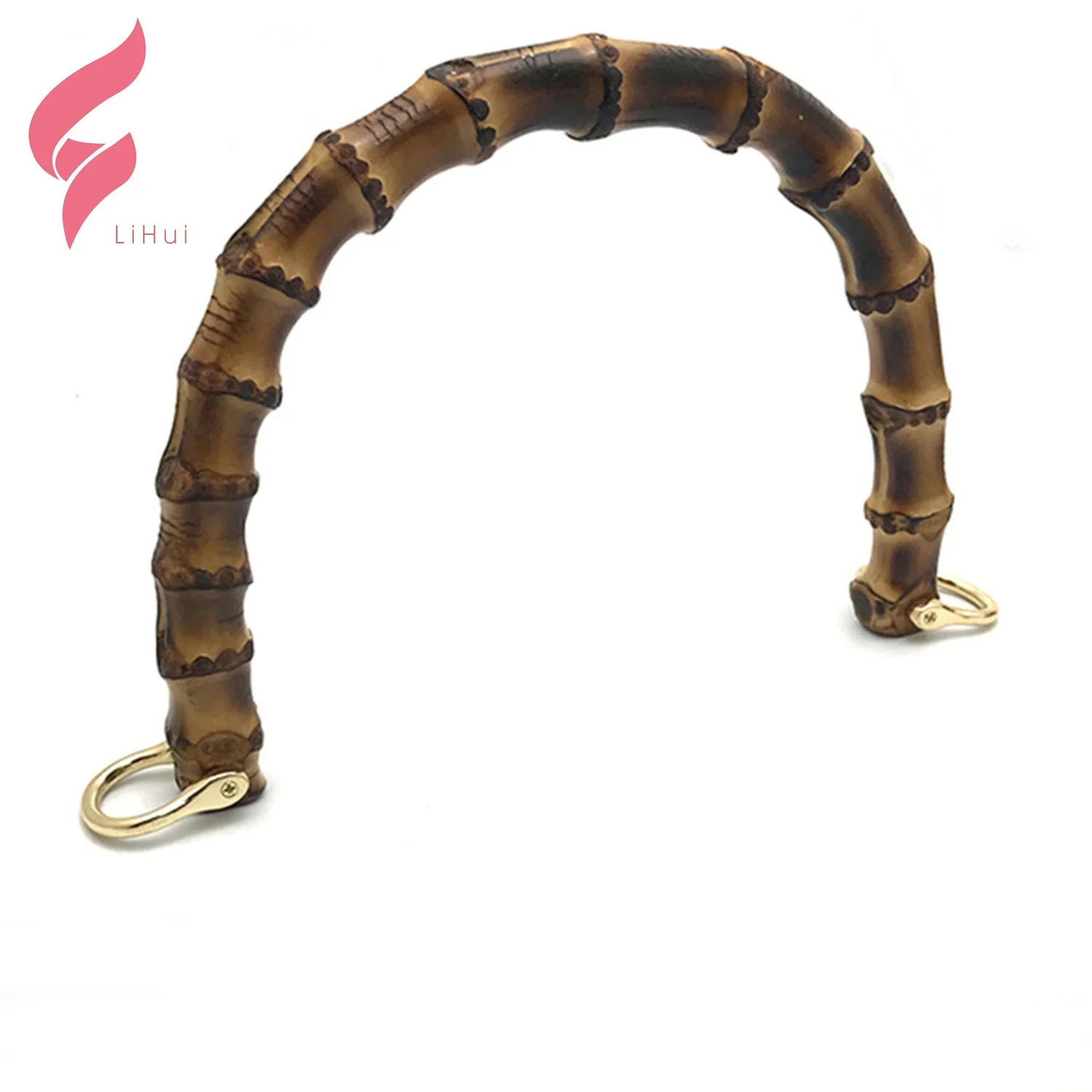 LiHui металлическая сумка asa para bolsas ручка для сумочки кошелек Классическая бамбуковая деревянная сумок