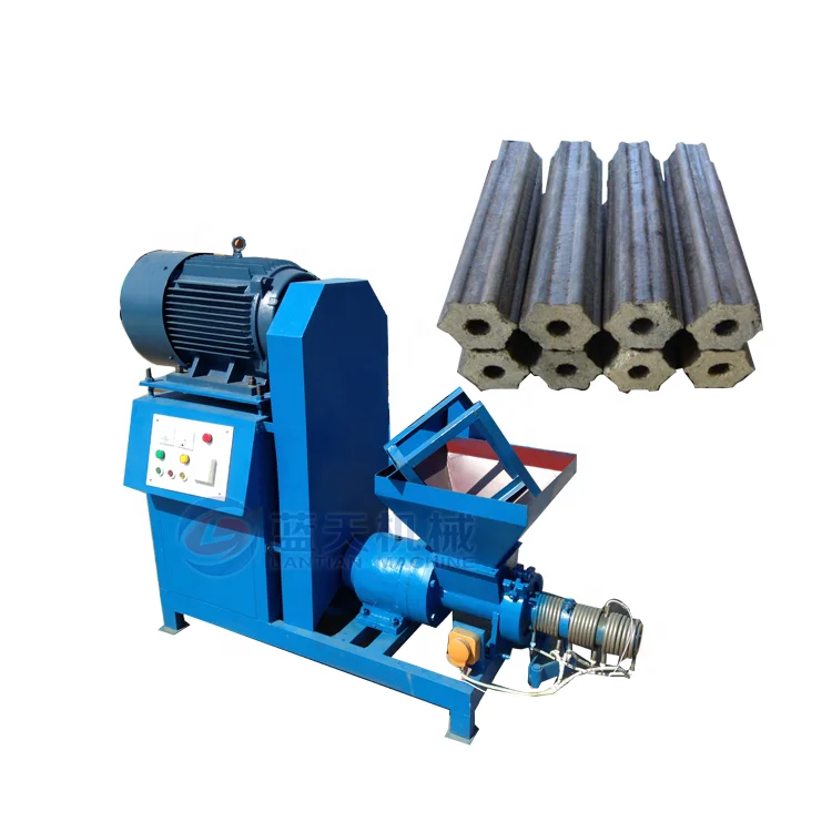 Small biomass sawdust briquette press machine