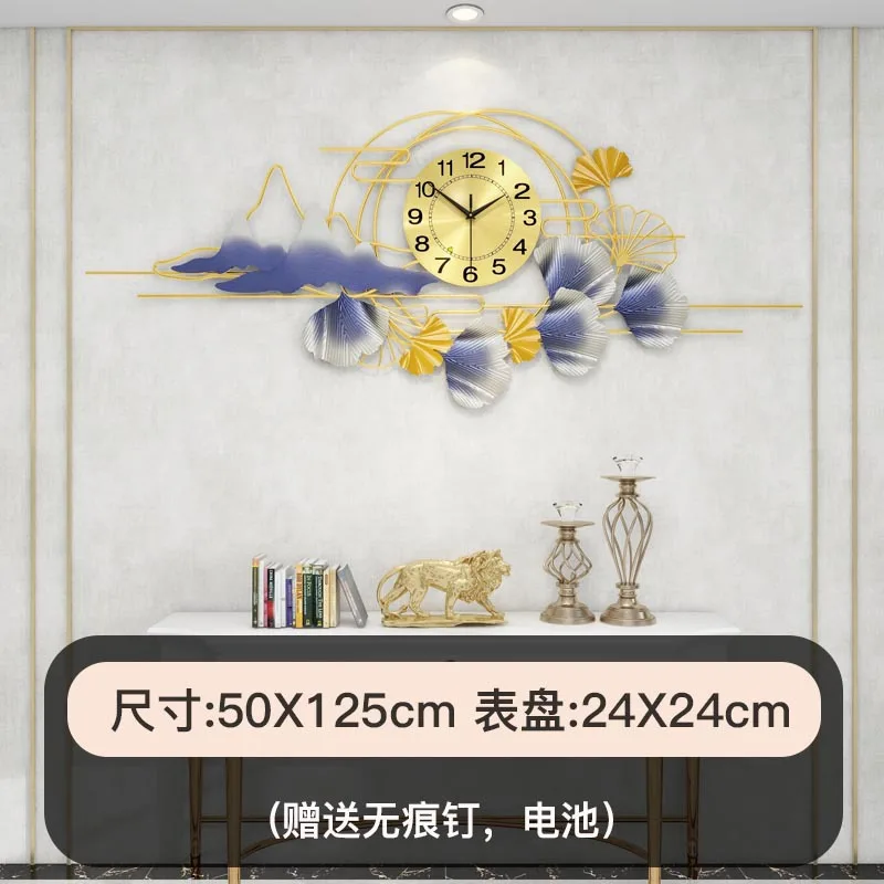 Цветочные декоративные настенные часы Fuzhou металлические 3d домашний Декор Спальня Гостиная бесшумные кварцевые Подвесные