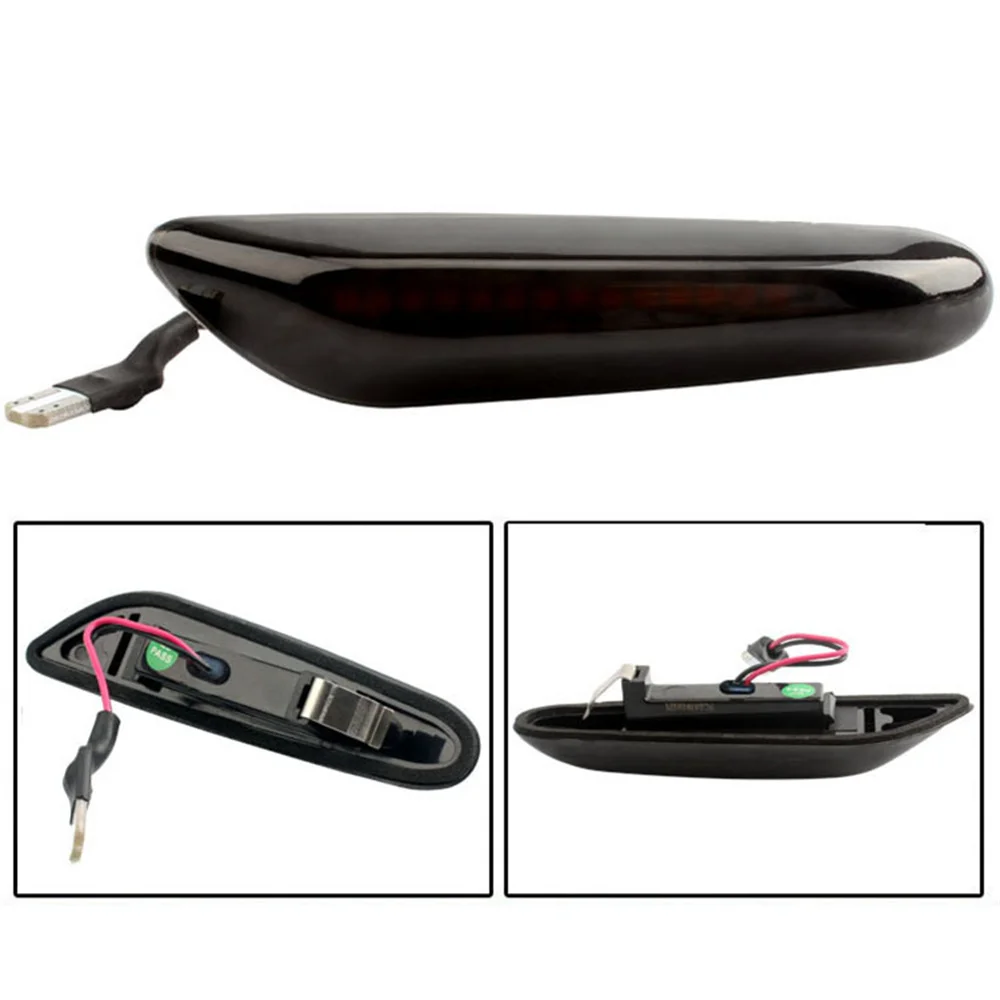 LED Side Marker Turn Signal Side Lamp Leaf Board Lamp Smoked Lens Fit for BMW E46 E90 E60 E88 X1 X3