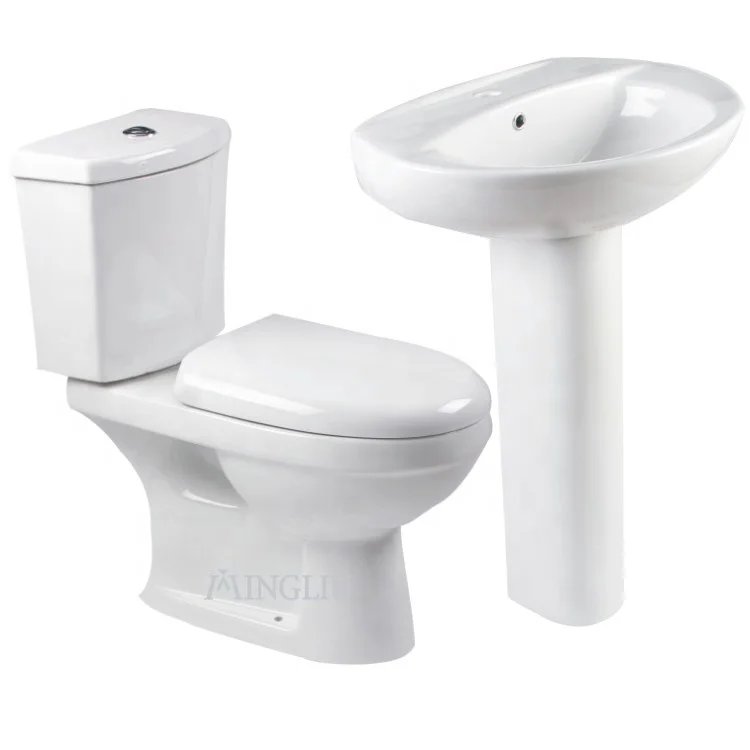 China Promotional Floor Mounted Two Piece Ceramic Vip Bathroom Toilet Set