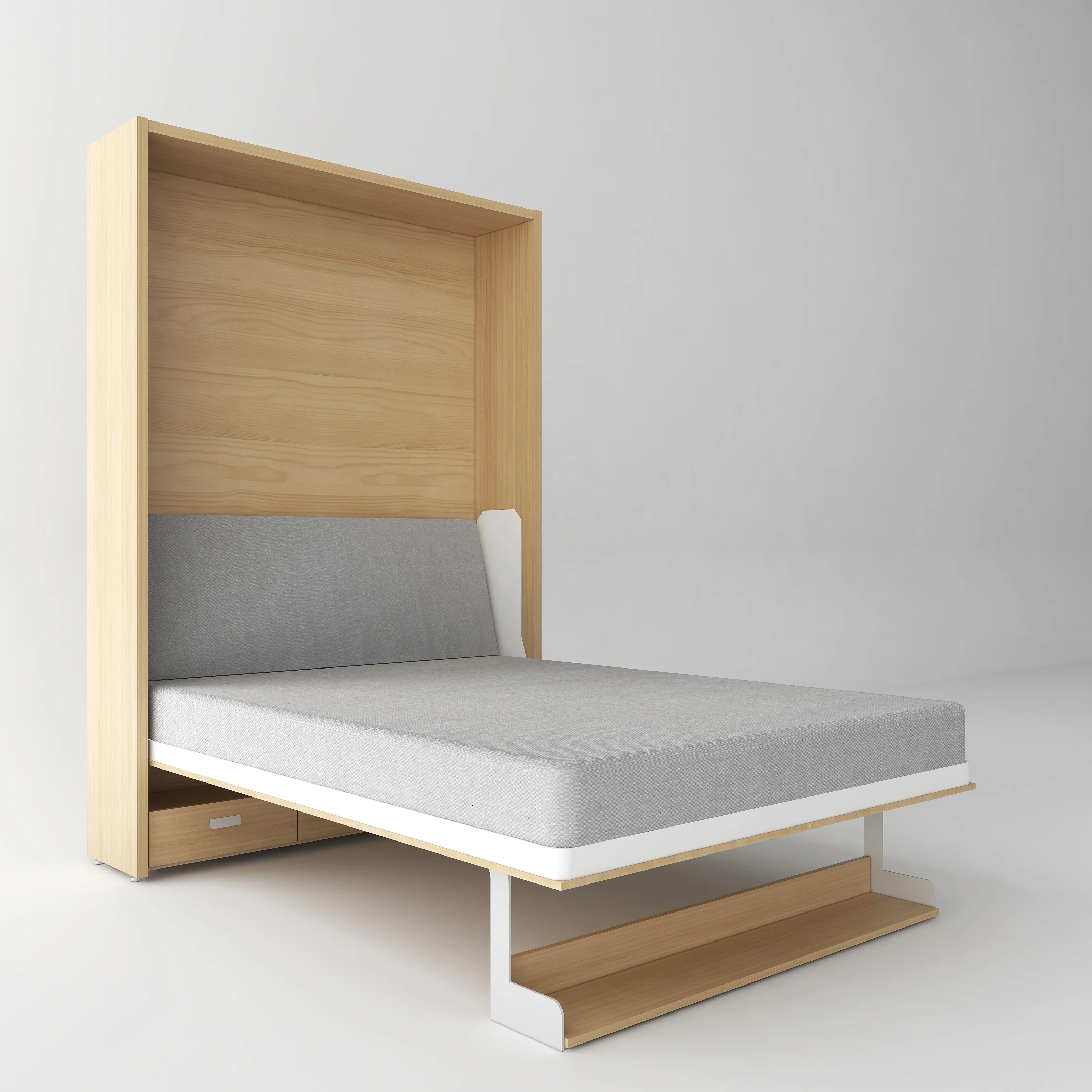 Wall Clock Room Library Wall Bed Murphy Bed Space Saving Folding Wall Bed For Living Room