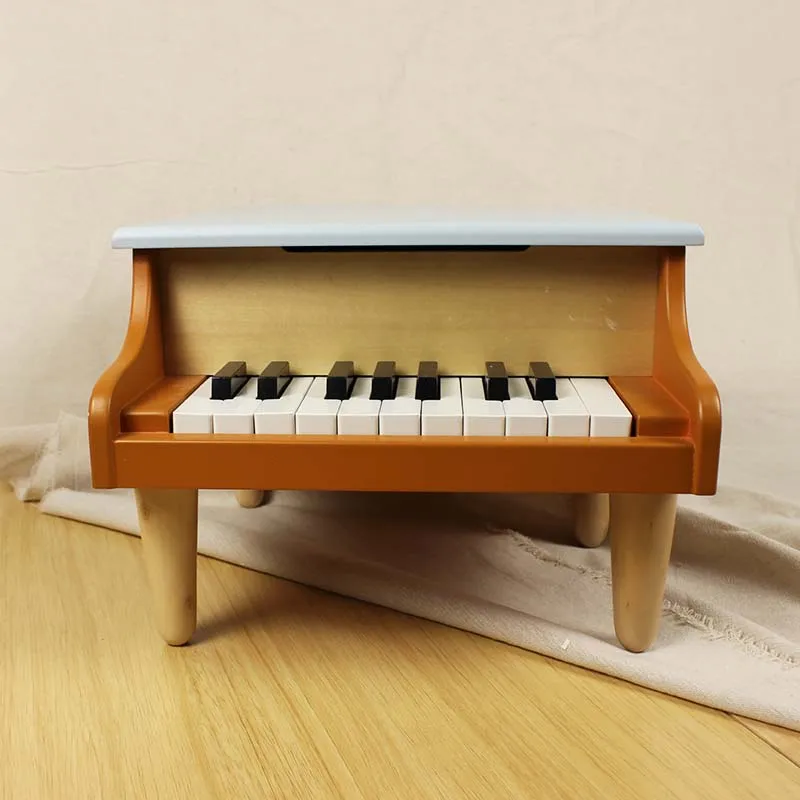 KIU Wooden Music Toys Piano Toy Musical Instrument Toys Mini Piano