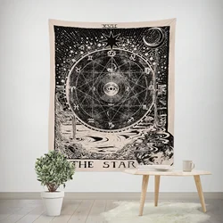 amazon custom made Star Moon Tarot Tapestry 3D Printed Custom Tapestry Wall Hangings