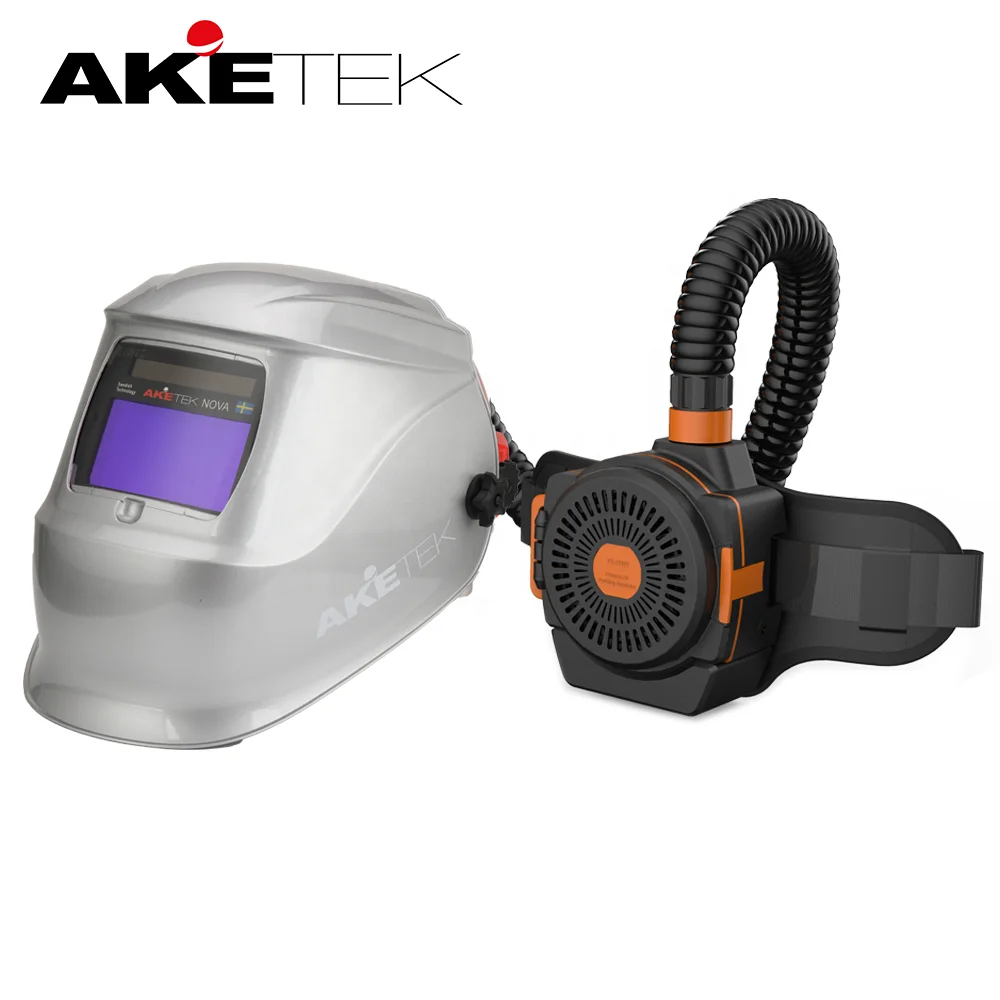 High quality Powered air purifying welder face guard welding Helmet with air fed filter ventilation