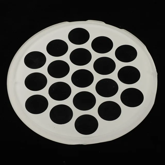 LED Light Customized CNC cutting irregular Round Step Tempered Cover Glass