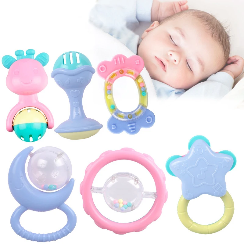 Non-Toxic BPA Free Silicone Free Baby Teething Toys Cute Easy to Hold Soft Teethers Toys Set Silicone Chew Toy