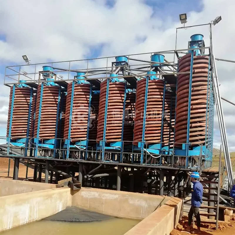 Good Service Beneficiation Plant Fiberglass Coal Spiral Separator BLL1500/1200/900/600 Spiral Chute For Separation Gold Mining