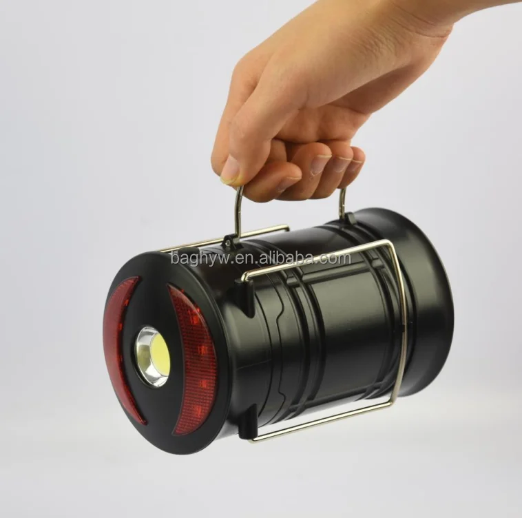 Outdoor 3 in 1 Survival SOS Portable Magnet Waterproof USB Telescopic Rechargeable Camping Tent LED Lantern Lamps Light