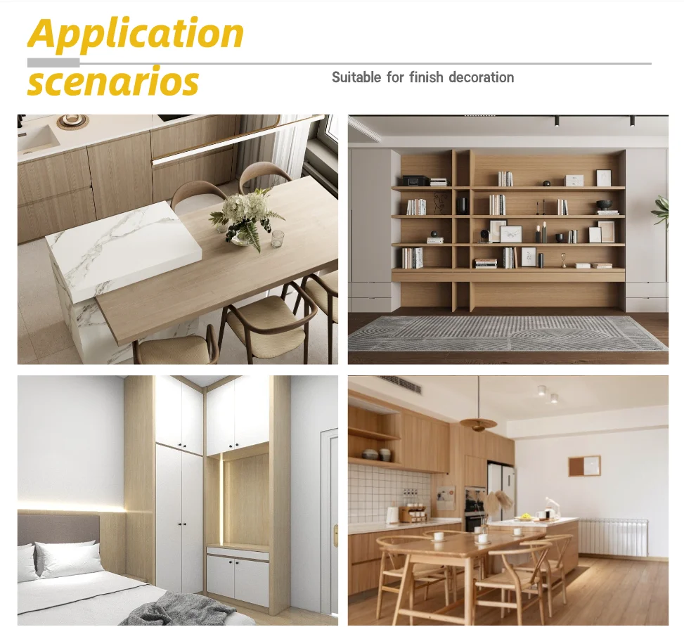 LESIFU 8854 Home Building Material Easy-to-Clean Cabinet Laminate Panel High Gloss Postforming HPL