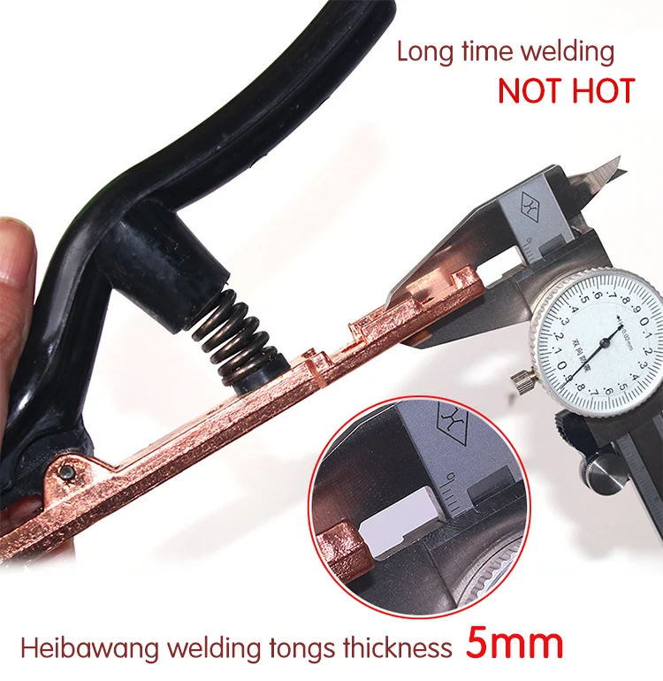 Factory wholesale Pure copper black diamond 1000A welding tongs welding electrode holder