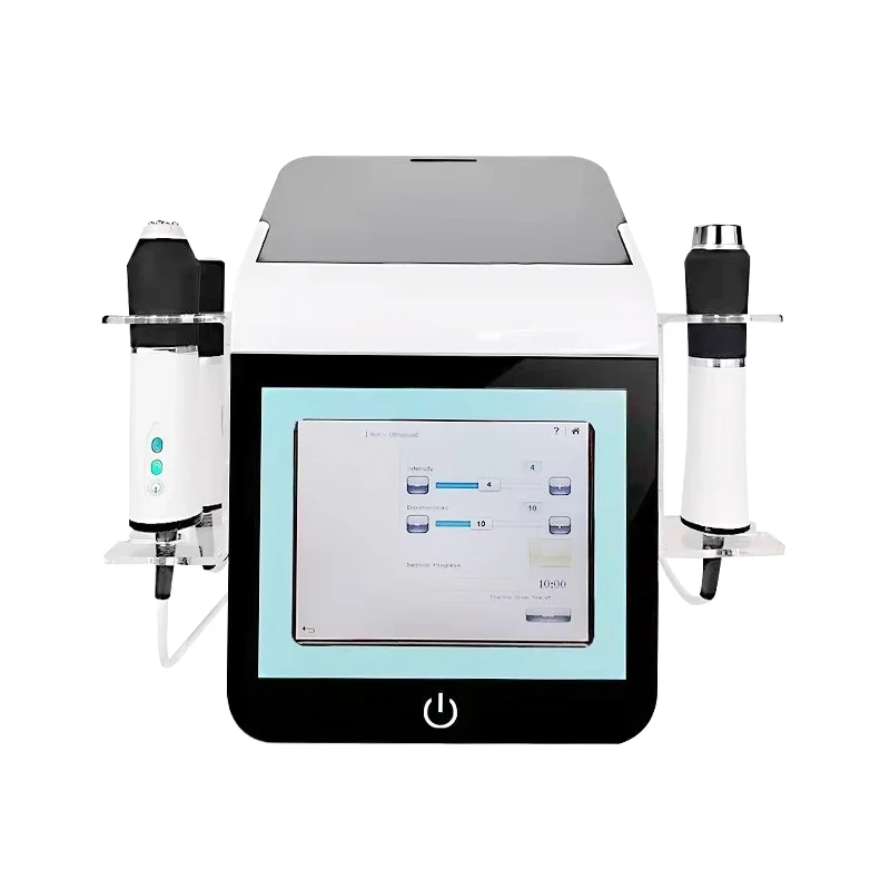 Home Use Beauty Instrument Oil Absorbing Beauty Massage Hydra Oxygen Facial Machine Desktop 3 Handles Oxygen / Rf