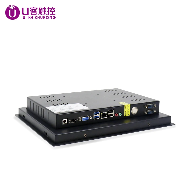 High Quality i3 8th gen CPU all-in-one pc For Industrial with Waterproof IP65 panel Resistive touch monitor