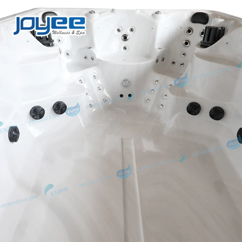 JOYEE 3 seats spa swim pool luxury control system high quality garden water massage balboa power pump outdoor hottub