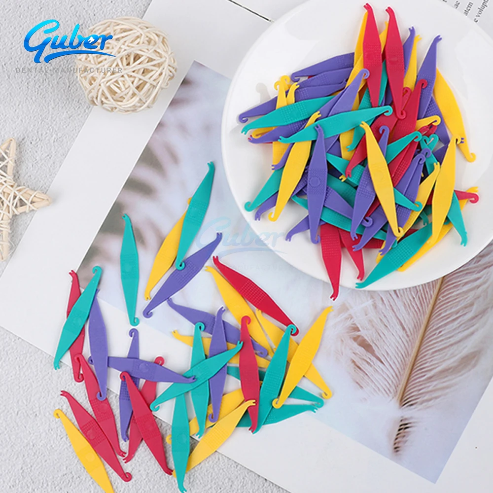 ISO Certified Orthodontic Braces Elastic Rubber Bands Placer100pcs Colorful Orthodontic Ligature Directors Dental Equipments