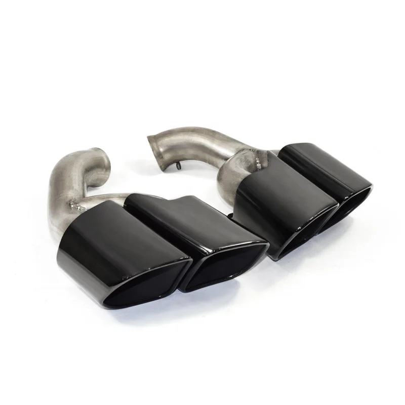SYPES Topselling Plating Black Square Type  Exhaust Muffler Tip Modified For 15-17  years Cayen 958-2 original changed four Tail