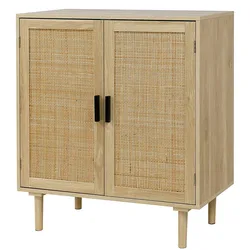 Столовая, оптовая продажа, буфетный шкаф в деревенском стиле с декоративными дверцами из ротанга для кухни