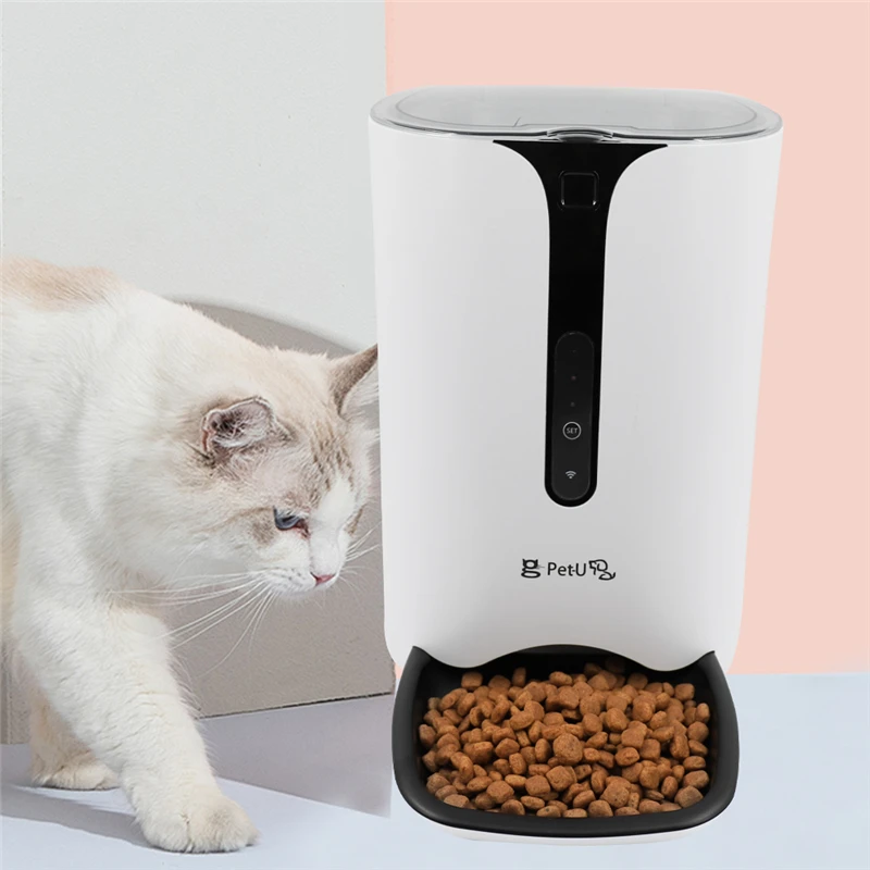 
China Manufacturer Automatic Cat Feeder Battery Operated Pet Feeder Pet Feeder with Digital Timer and wifi 