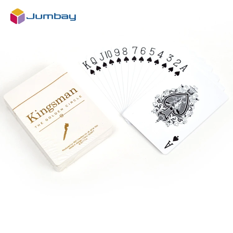 Professional playing cards double side custom pattern wholesale custom colorful playing cards