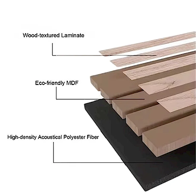 Factory direct sale Acoustic Felt Polyester Akupanel wooden wallboard interior decoration Wall Ceiling soundproof wall panels