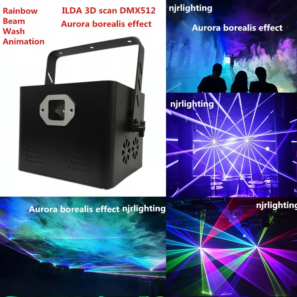 5 Вт RGB полноцветные лазерные огни Светодиодные DMX512 сценическое осветительное оборудование RGBW DJ Bar KTV диско алюминиевый лазерный узор с эффектом