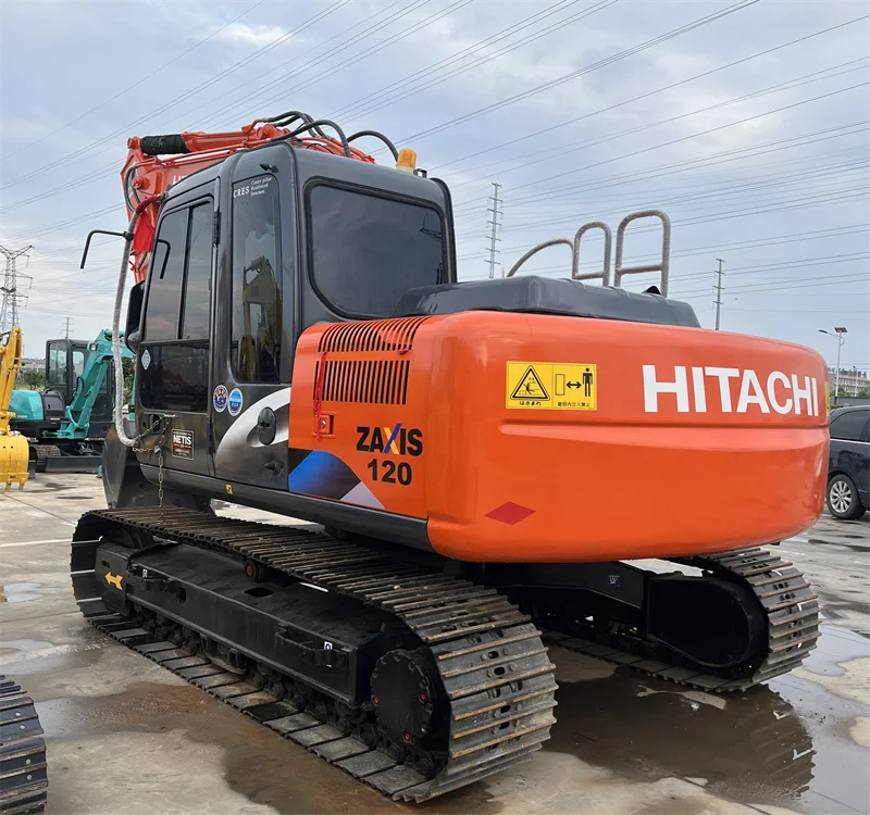 Экскаватор Hitachi Zaxis 120 б/у 12 тонн гусеничный экскаватор ZX120 с двигателем ISUZU на продажу