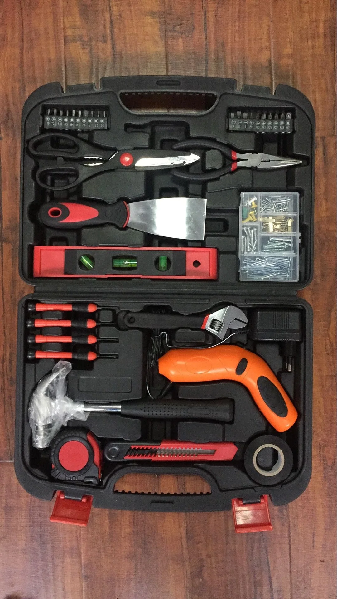 205pcs hot sale hand tool set box completed household tool kit car mechanics tools