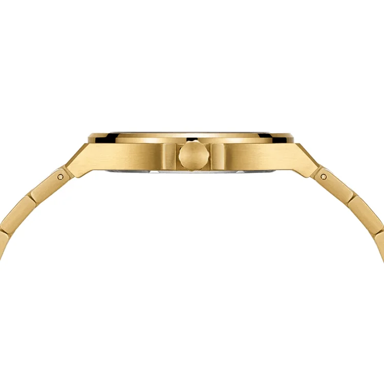 Men watch Custom logo Low MOQ OEM Luxury Minimalist men chronograph 5ATM waterproof stainless steel Gold men watch el reloj