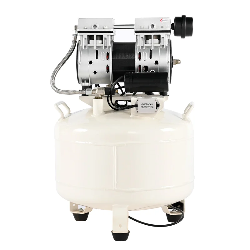 High quality 1HP ultra silent air compressor oil free 115V portable air compressor no diesel air compressor for dental chair
