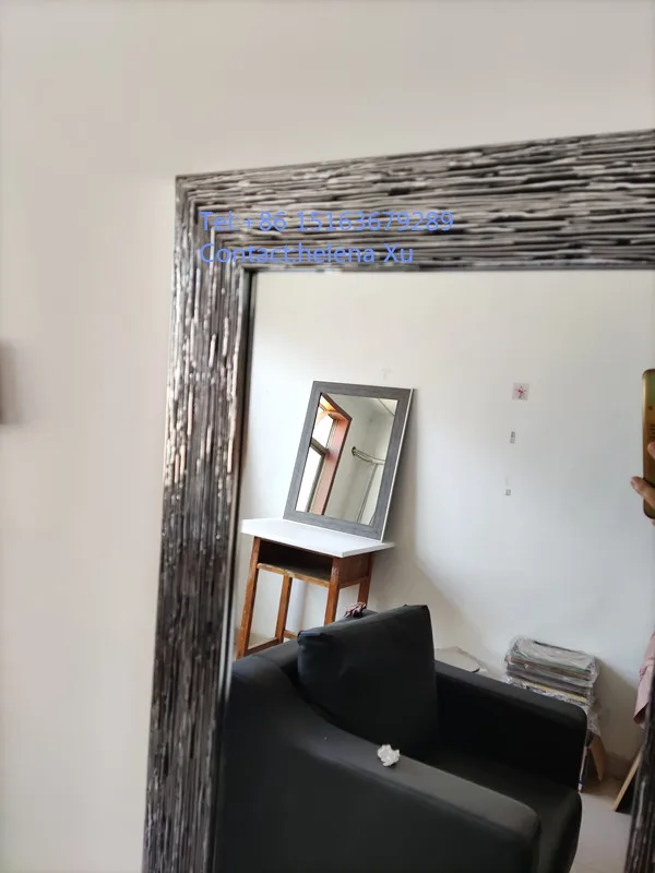 Brushed Nickel PS plastic frame full body over door mirror 40*150 30*120 cm Hanging wall mirror