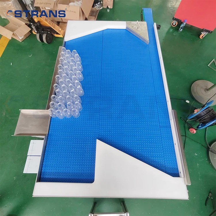 Factory customized Bottle Accumulation Table top Conveyor price