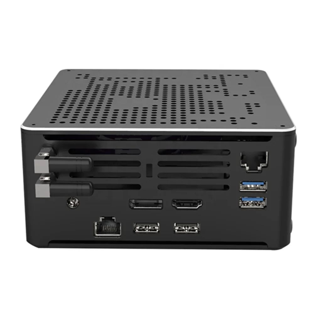 2 Intel LAN i9 9880H 4.8G CPU Gamer PC 8 Core Mini ITX PC Server Workstation Gaming Desktop Computer 4K HD Portable NUC Barebone