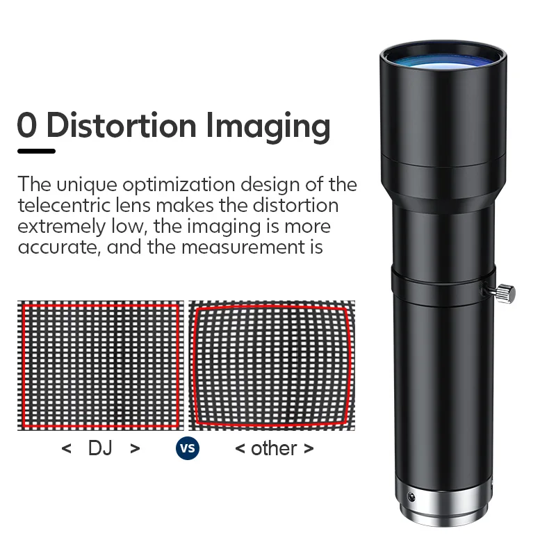 Professional WD 110MM High Resolution Telecentric Lens 5MP F12.46-F100