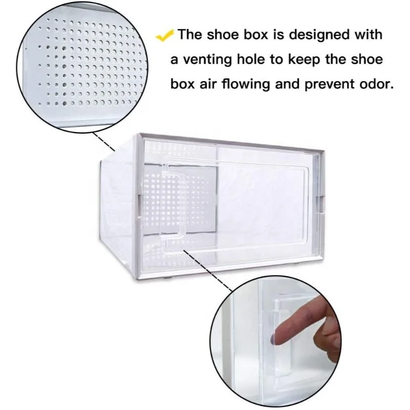 
Pack of 18 Stackable Shoe Storage Organizers Foldable and Versatile Shoe Cubes for Sneakers 