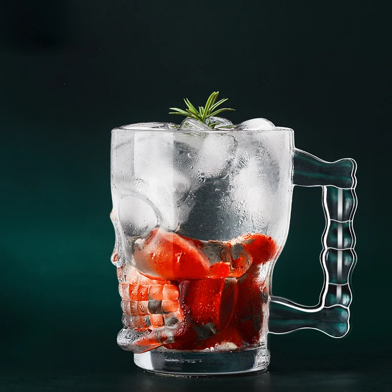 High Quality 700ml Old Fashion Crystal Cocktail Mixing Glass Unbreakable 25oz Dispenser Cocktail Stirring Glass for Bar Tools