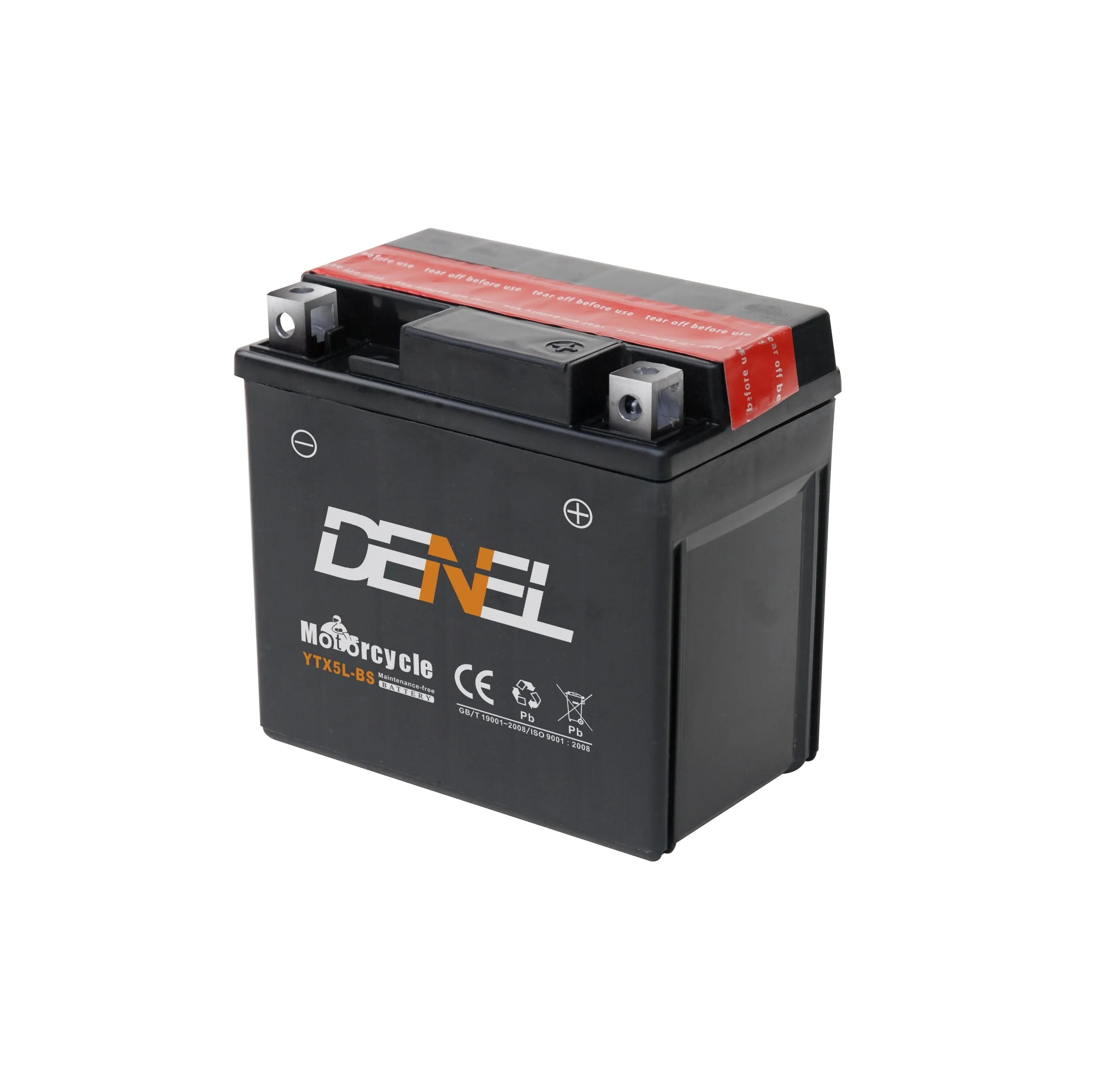 DENEL Motor Battery Plates Positive Plate And Negative Plate YTX5L-BS Bateria de moto