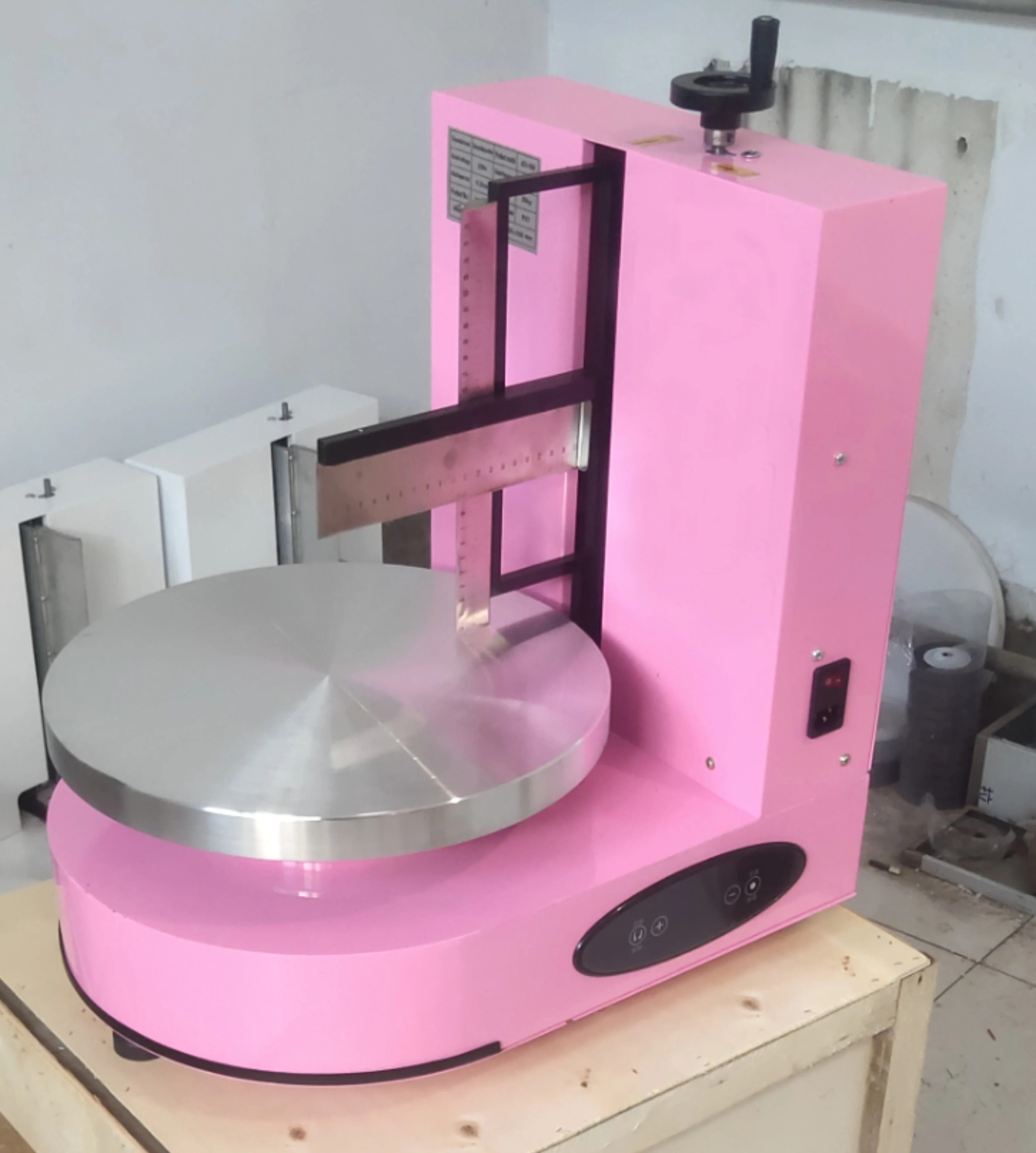 automatic round cake cream spreading decorating cakes frosting coating smoother machines machine